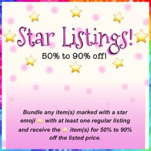 ⭐️Star Listings⭐️